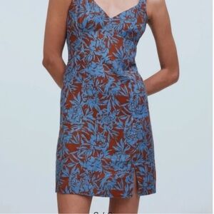Madewell Blue Floral Mini Dress